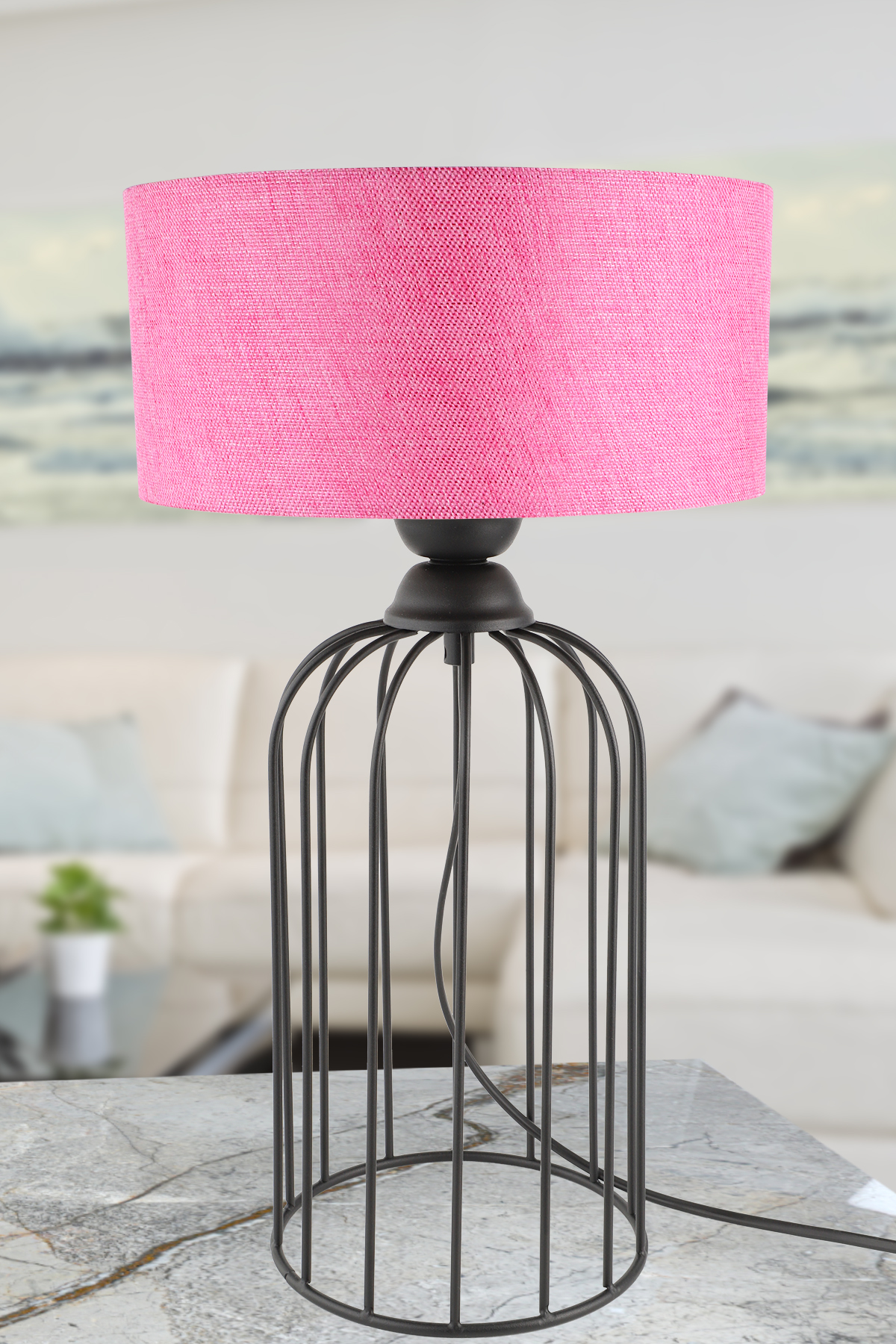 Tema Table lamp Black,Pink